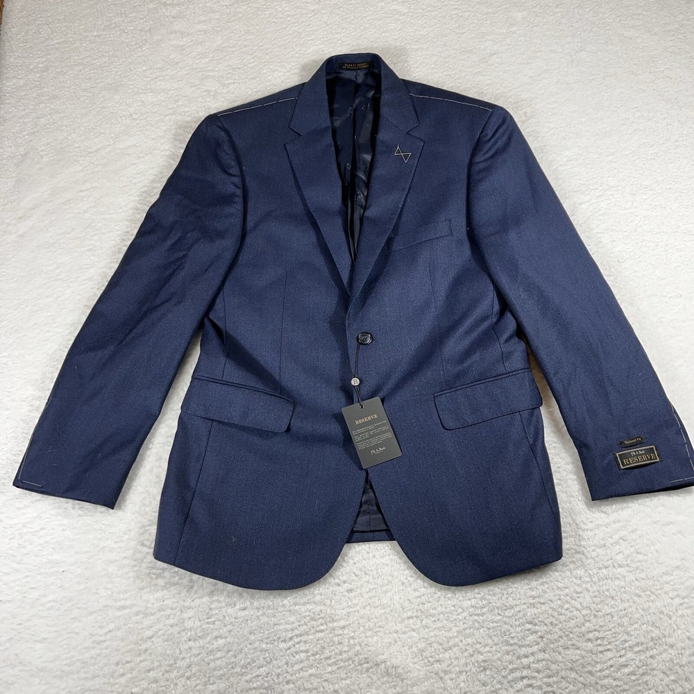Lanificio F. LLI Cerruti 1881 Sports Coat Super 120s 41R 35W Blue Wool Blazer